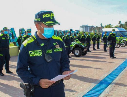 GORRO POLICÍA AZUL