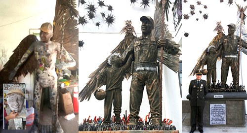 POLICIA-AGUADAS-ANGEL-MONUMENTO-ARMAS-CONVIVENCIA-ARTISTA-