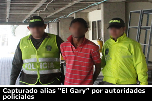 Capturado alias ¿El Gary¿ por autoridades policiales | Policía Nacional ...