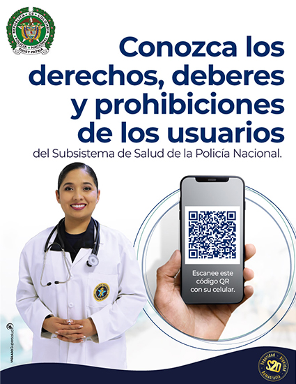 Conozca los derechos y deberes para los usuarios del Subsistema de Salud de la Polic&iacute;a Nacional