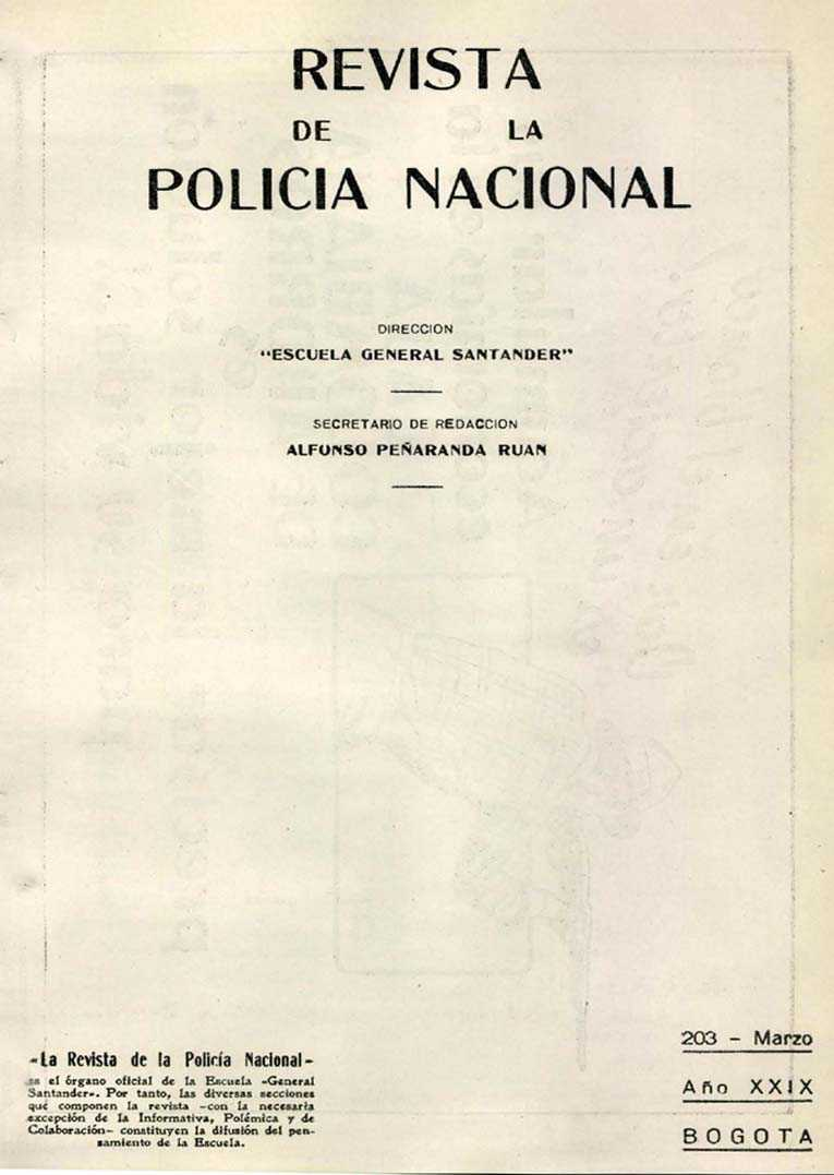 Portada de la Revista de la Polic&iacute;a