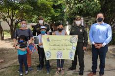 Logramos conectar a 157 niños y niñas de estratos 1 y 2 del país a sus clases virtuales del colegio Actividad semilleros de la legalidad POLFA