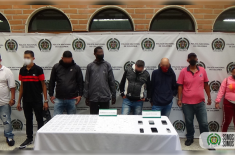 Judicializados 9 presuntos integrantes del grupo delincuencial común organizado ‘los carabanudos’ Personas capturadas por tráfico de estupefacientes en el centro de Medellín