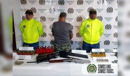 Una persona fue captura con armas de fuego y munición de diferente calibre. La-Policía-Nacional-y-el-Ejército-articulan-esfuerzos-contra-el-delito-en-el-Meta