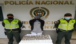 Se dirigía al municipio de Marsella Capturado con 114 dosis de sustancia estupefaciente