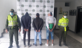 1.104 personas han sido capturadas en flagrancia y por orden judicial en lo corrido del año, de estas 37 han sido por homicidio Capturados tres hombres por el delito de homicidio en Villamaría