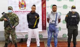 El GAULA de la Policía Nacional capturó dos presuntos extorsionistas en Santander de Quilichao capturados por extorsión