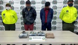 Capturados en Boyacá cuando transportaban varios kilos de marihuana Capturados en Boyacá cuando transportaban varios kilos de marihuana