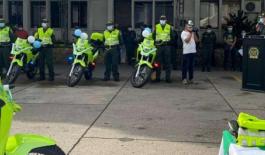 14 motocicletas Parque automotor para garantizar la seguridad y convivencia ciudadana