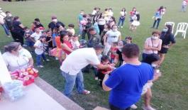 ‘Es más dulce en familia Policial’ niños, niñas y adolescentes, disfrutando de las actividades lúdicas y recreativas