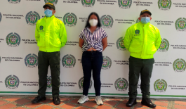 “La India” fue capturada por los delitos de concierto para delinquir y hurto agravado Mujer capturada que haría parte del grupo delincuencial “Las Mágicas”.