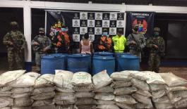 se logra la captura de una mujer Lucha contra el narcotrafico
