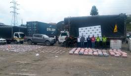 Incautada cerca de una tonelada de marihuana Capturados con 840 kilos de marihuana incautada en Antioquia