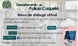 Socialización de la gestión de la policía en caquetá mesa-de-dialogo-policia-florencia-caqueta