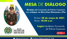 MESA DE DIALOGO DEPARTAMENTO DE POLICIA CASANARE MESA DE DIALOGO