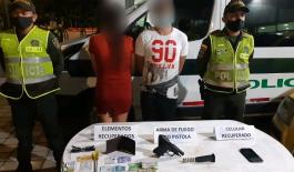 Se logró la captura de un hombre y una adolescente fue aprehendida, quienes portaban una pistola de fogueo Policía frustró el hurto de un taxi a mano armada en Acacías – meta