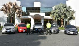 Logramos la recuperación de cinco vehículos, una motocicleta y autopartes Logramos la recuperación de cinco vehículos, una motocicleta y autopartes