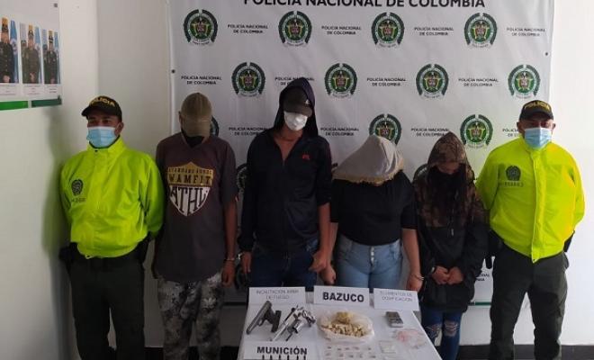 En Belén de Umbría, capturadas cuatro personas tras allanamientos. | Policía Nacional de Colombia