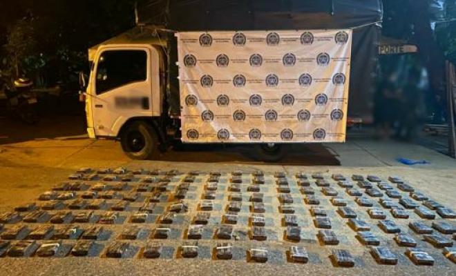 En Córdoba, Policía incauta 159 kilos de clorhidrato de cocaína El alcaloide estaría avaluado en la suma de $2.800.000.000.