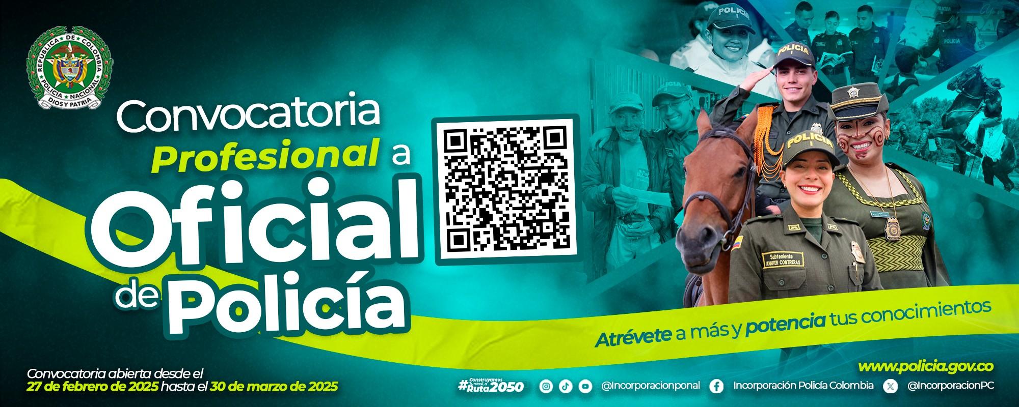 Convocatoria Profesional a Oficial de Polic&iacute;a