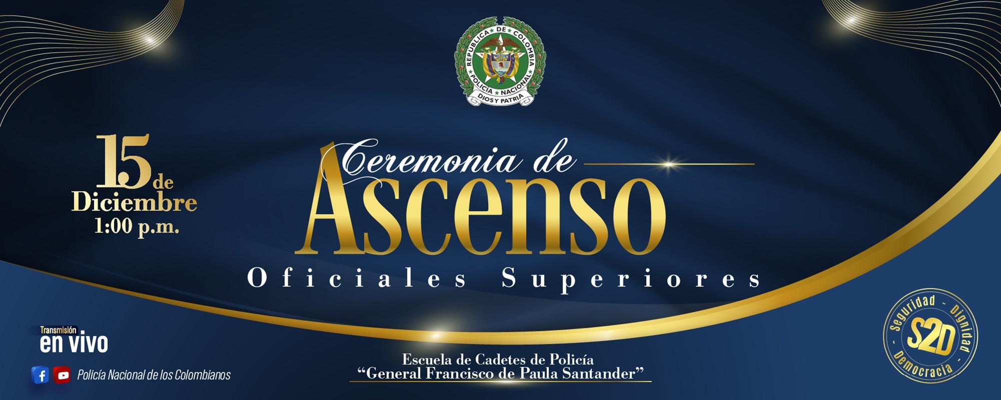 Ceremonia de ascenso oficiales superiores
