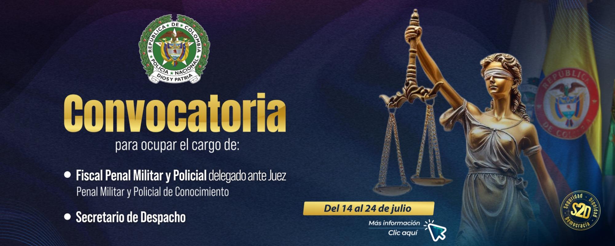 convocatoria Justicia Penal Militar