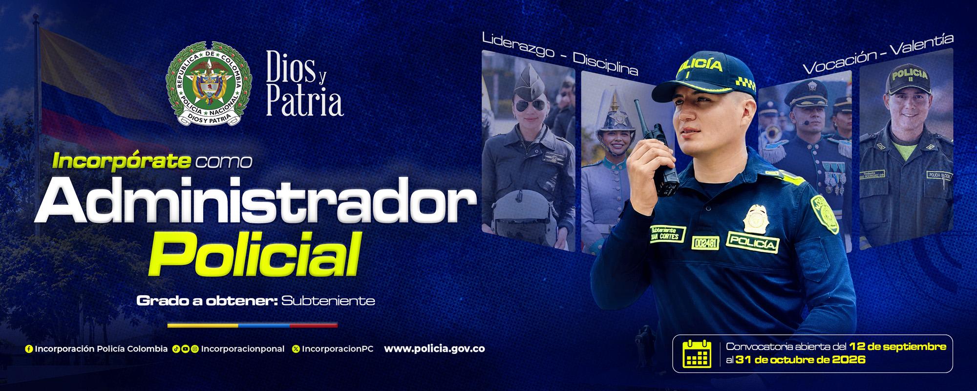 Convocatoria Administrador Policial
