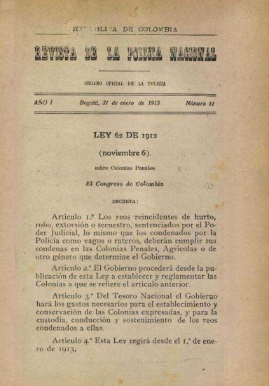 Portada de la Revista de la Policía