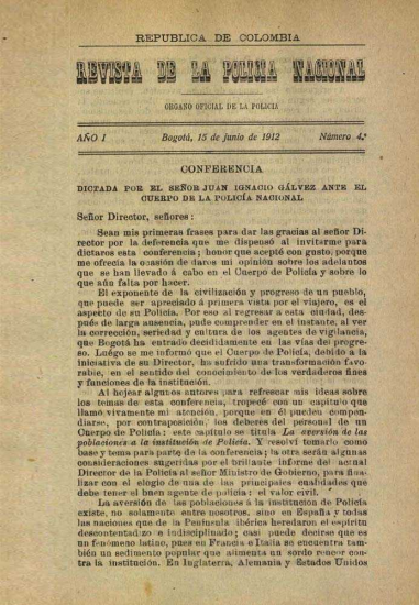 Portada de la Revista de la Policía