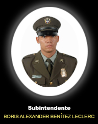 Subintendente BORIS ALEXANDER BENITEZ LECLERC