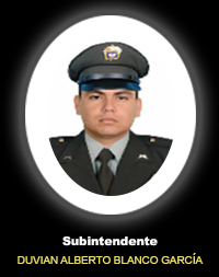 Subintendente DUVIAN ALBERTO BLANCO GARCIA