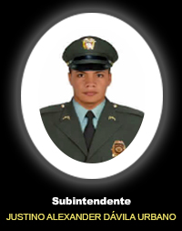 Subintendente JUSTINO ALEXANDER DAVILA URBANO