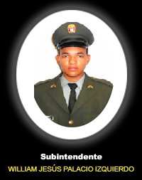 Subintendente WILLIAM JESÚS PALACIO IZQUIERDO